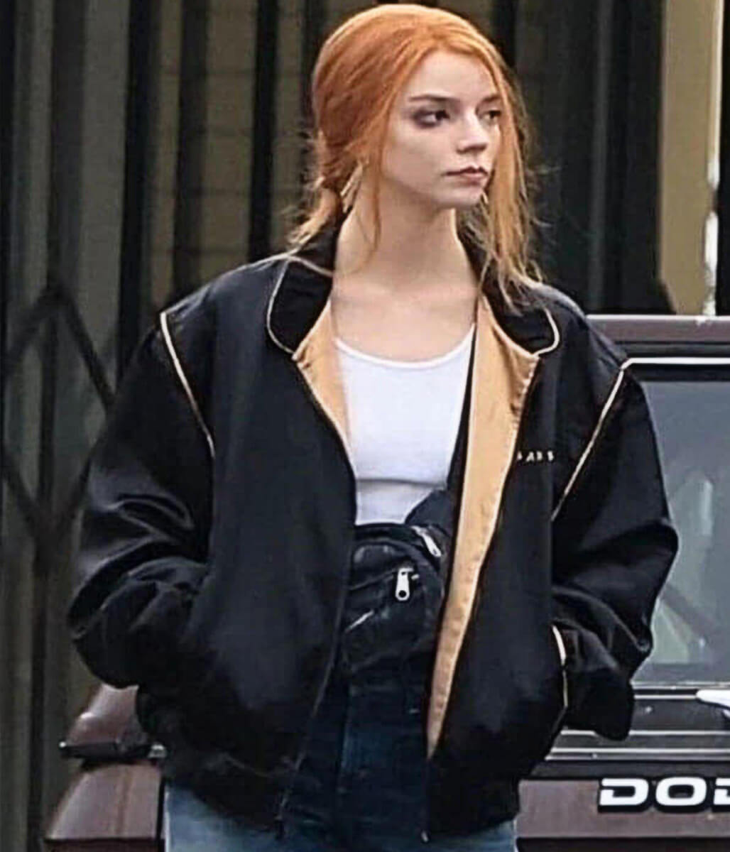 Anna Taylor Joy Lucky S01 Black Windbreaker Jacket
