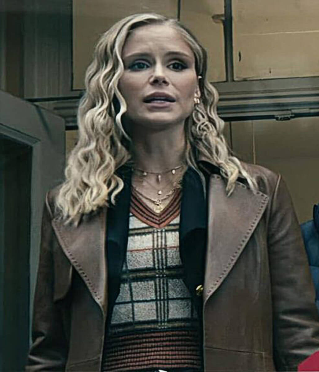 Annie January The Boys S04 Brown Leather Coat