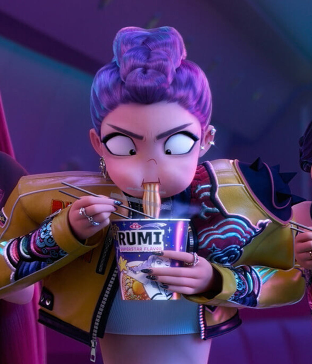 Arden Cho KPop Demon Hunters 2025 Rumi Yellow Jacket