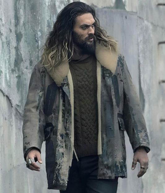 Arthur Curry Justice League Grey Leather Jacket