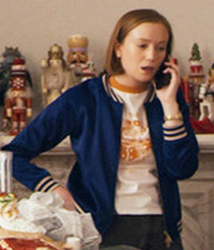 Ava Benton Hacks Season 02 Blue Bomber Jacket