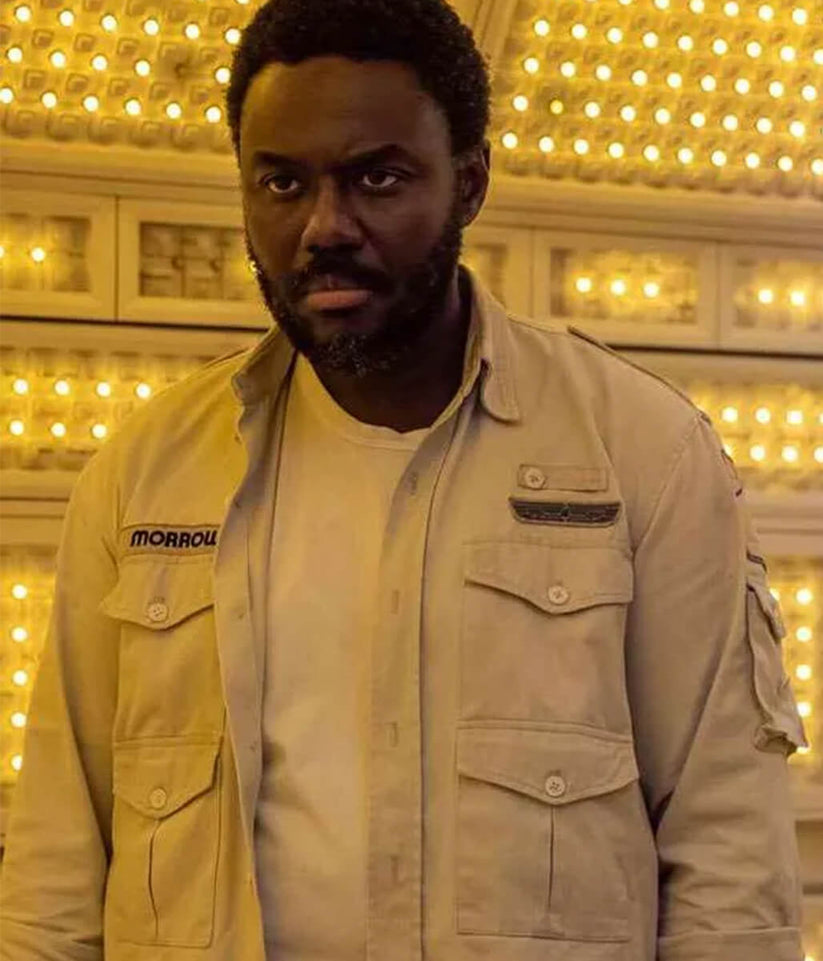 Babou Ceesay Alien Earth 2025 White Cotton Jacket