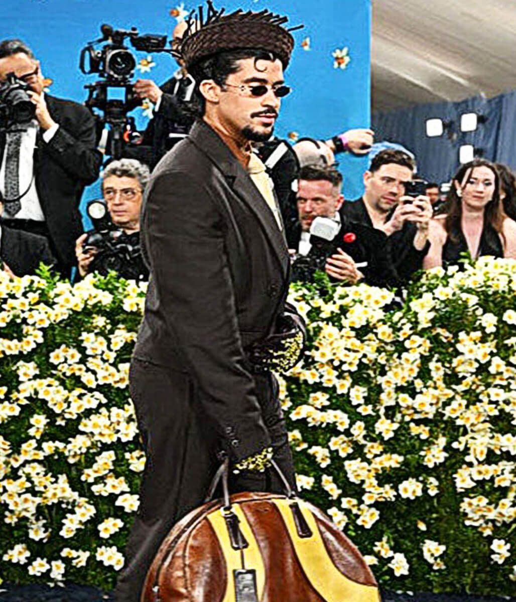 Bad Bunny Met Gala 2025 Black Wool Blazer