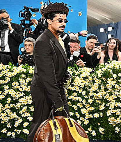 Bad Bunny Met Gala 2025 Black Wool Blazer