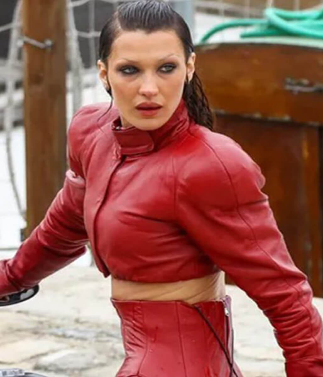 Bella Hadid The Beauty 2026 Leather Cropped Jacket
