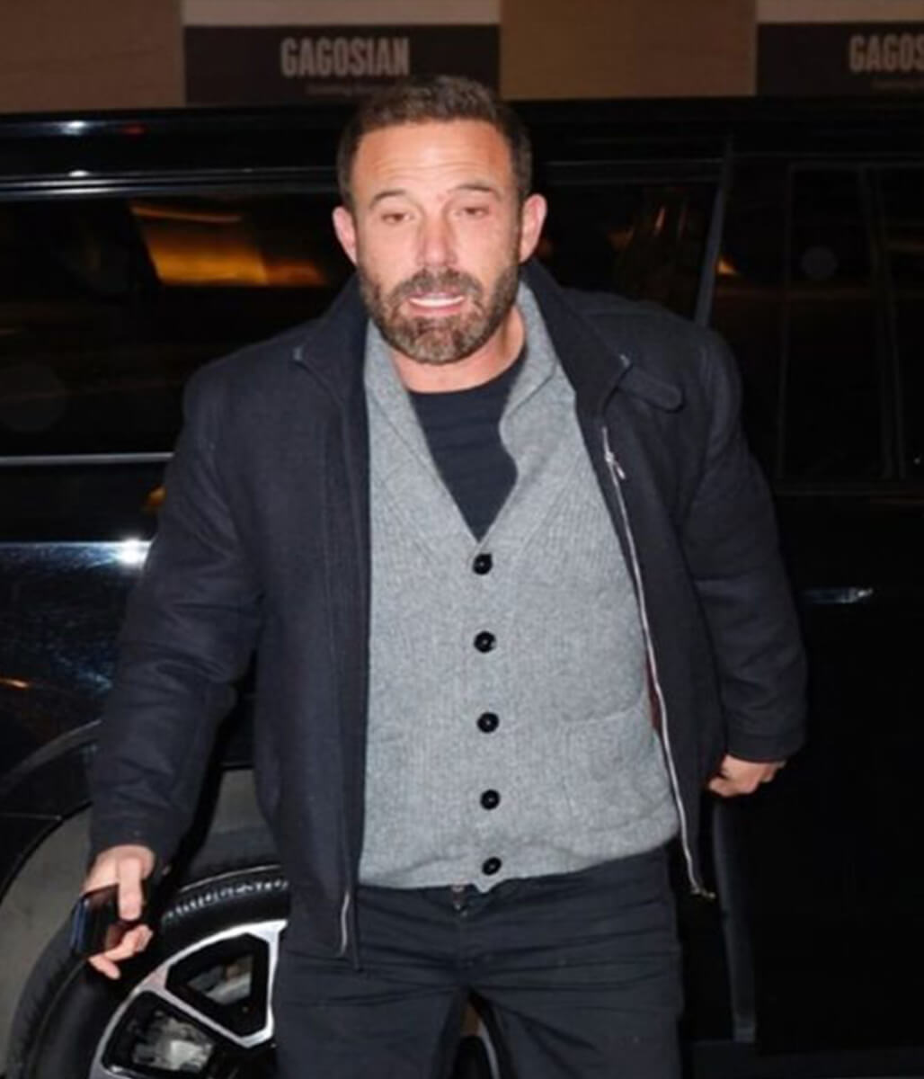Ben Affleck NYC 2026 Black Wool Jacket