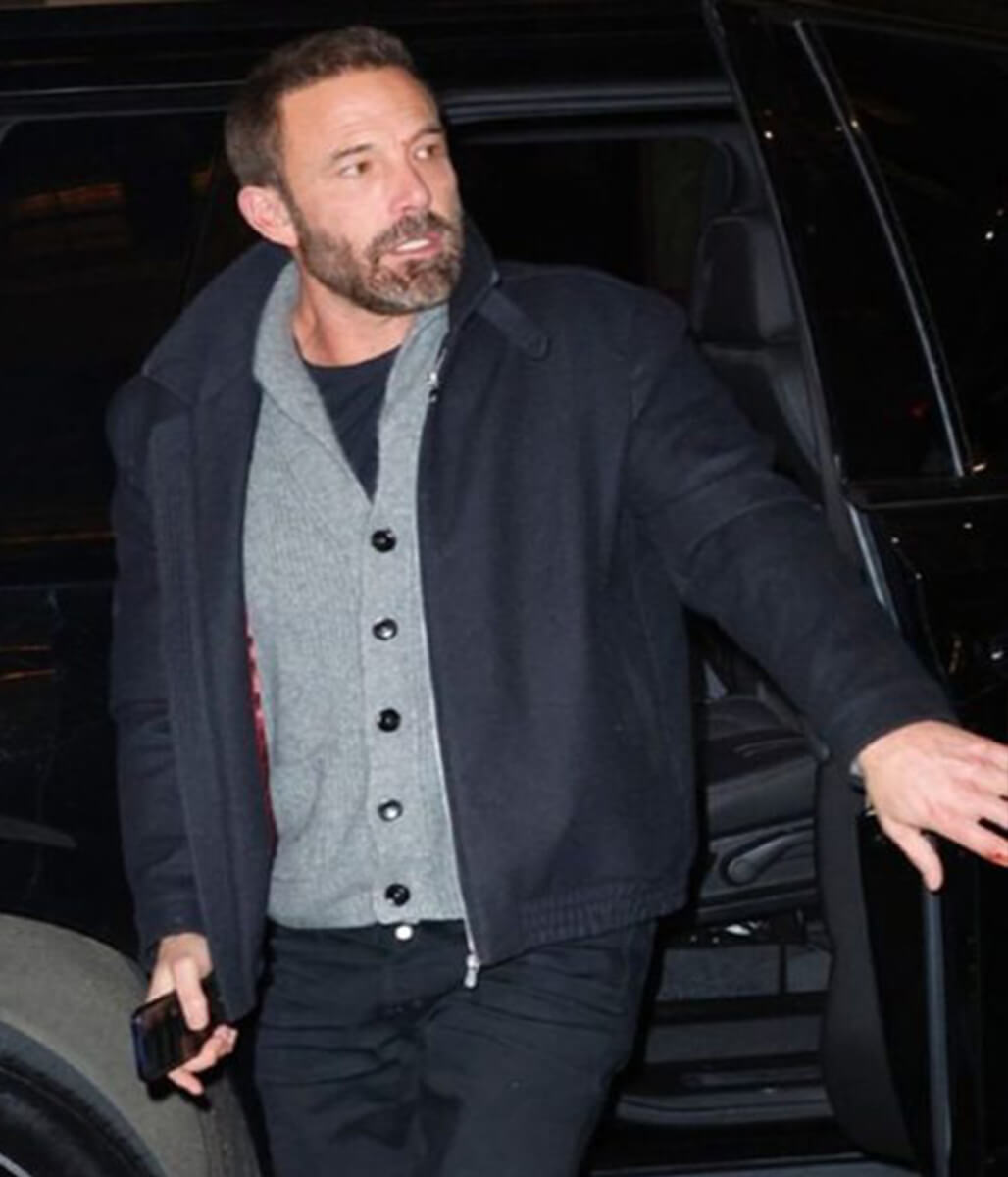Ben Affleck NYC 2026 Black Wool Jacket