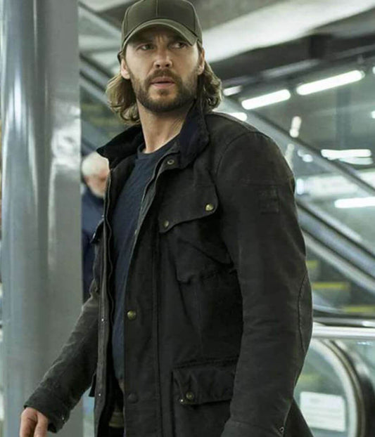 Ben Edwards The Terminal List Dark Wolf Black Cotton Jacket