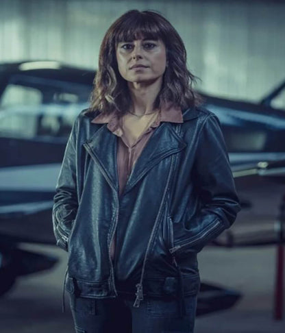 Betrayal S01 Zahra Ahmadi Black Leather Jacket
