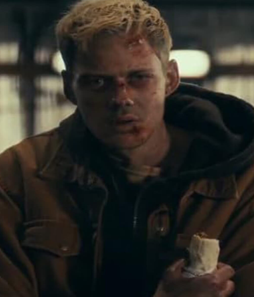 Bill Skarsgard Locked 2025 Brown Cotton Jacket