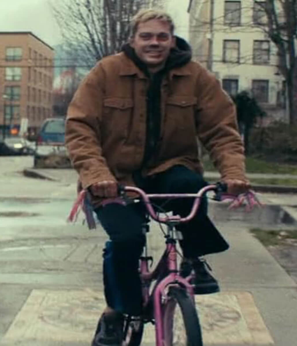 Bill Skarsgard Locked 2025 Brown Cotton Jacket