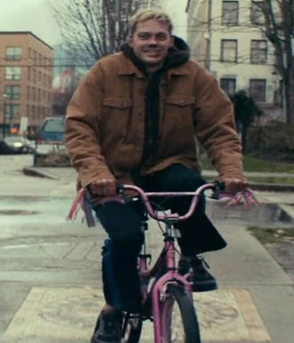 Bill Skarsgard Locked 2025 Brown Cotton Jacket
