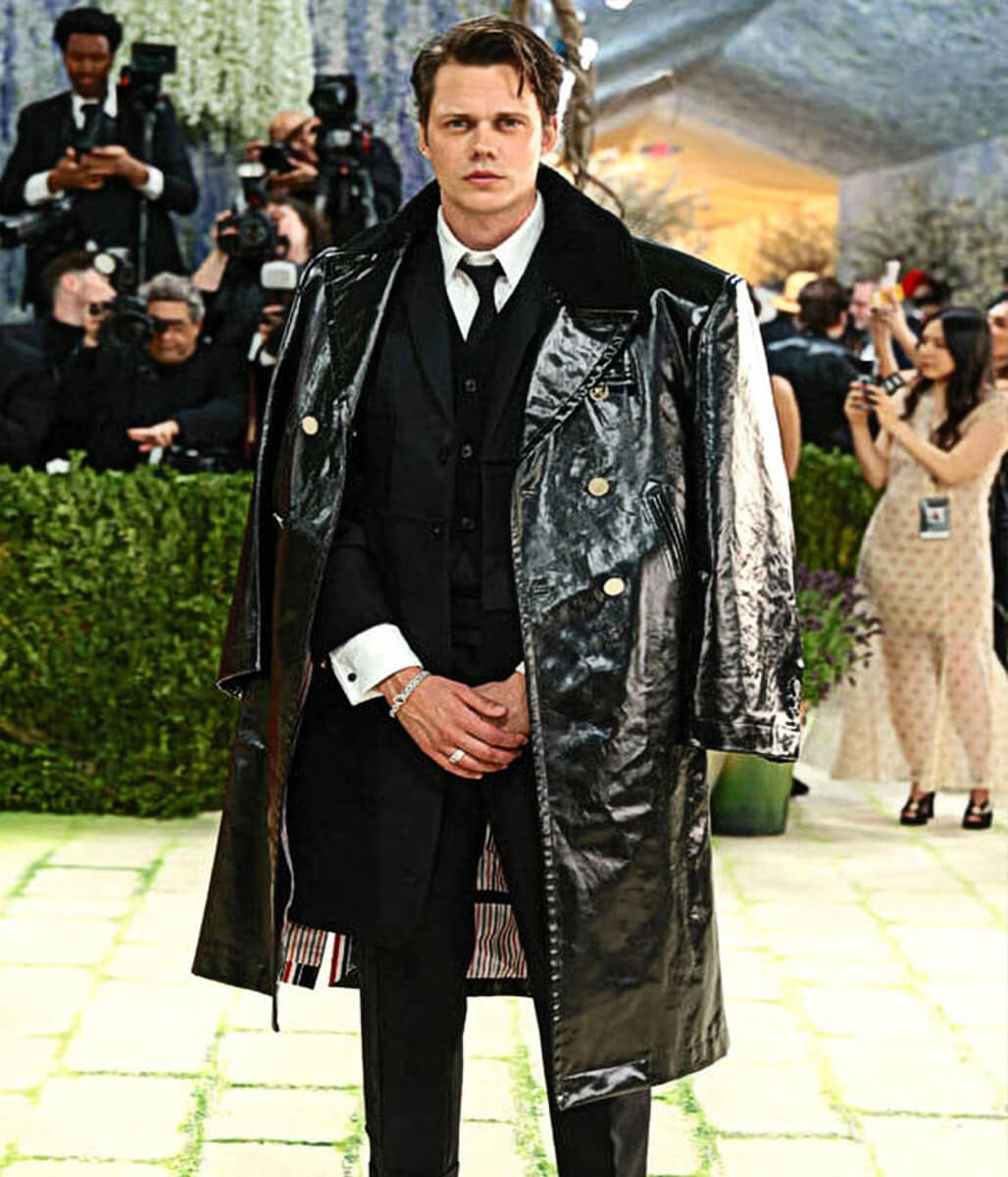 Bill Skasgaard Met Gala 2026 Black Cotton Coat