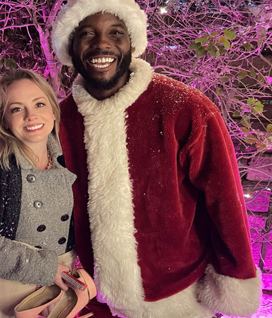 Blake Leeper Holiday Twist Red Velvet Santa Christmas Coat