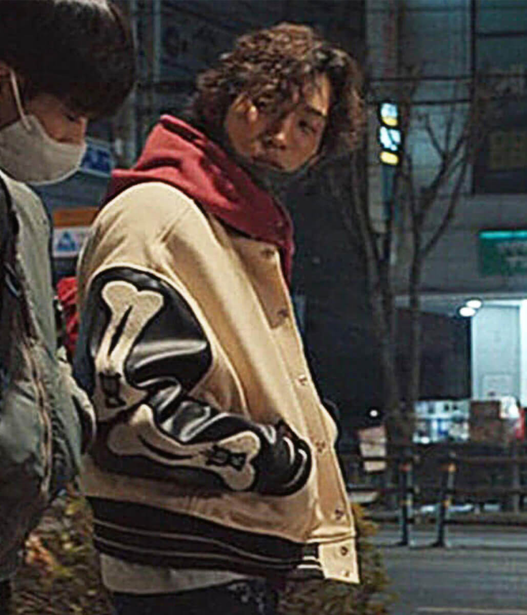 Bloodhounds S01 Hoo Woo Jin White Varsity Jacket