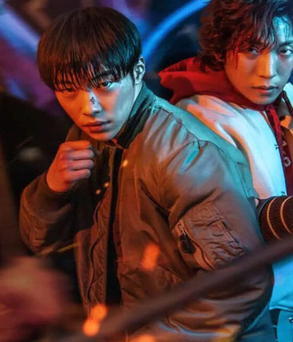Bloodhounds S01 Kim Geon Woo Green Bomber Jacket