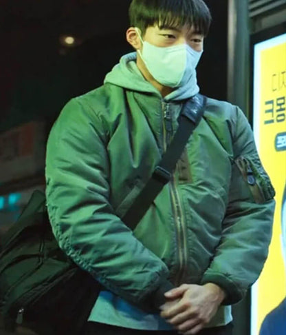 Bloodhounds S01 Kim Geon Woo Green Bomber Jacket