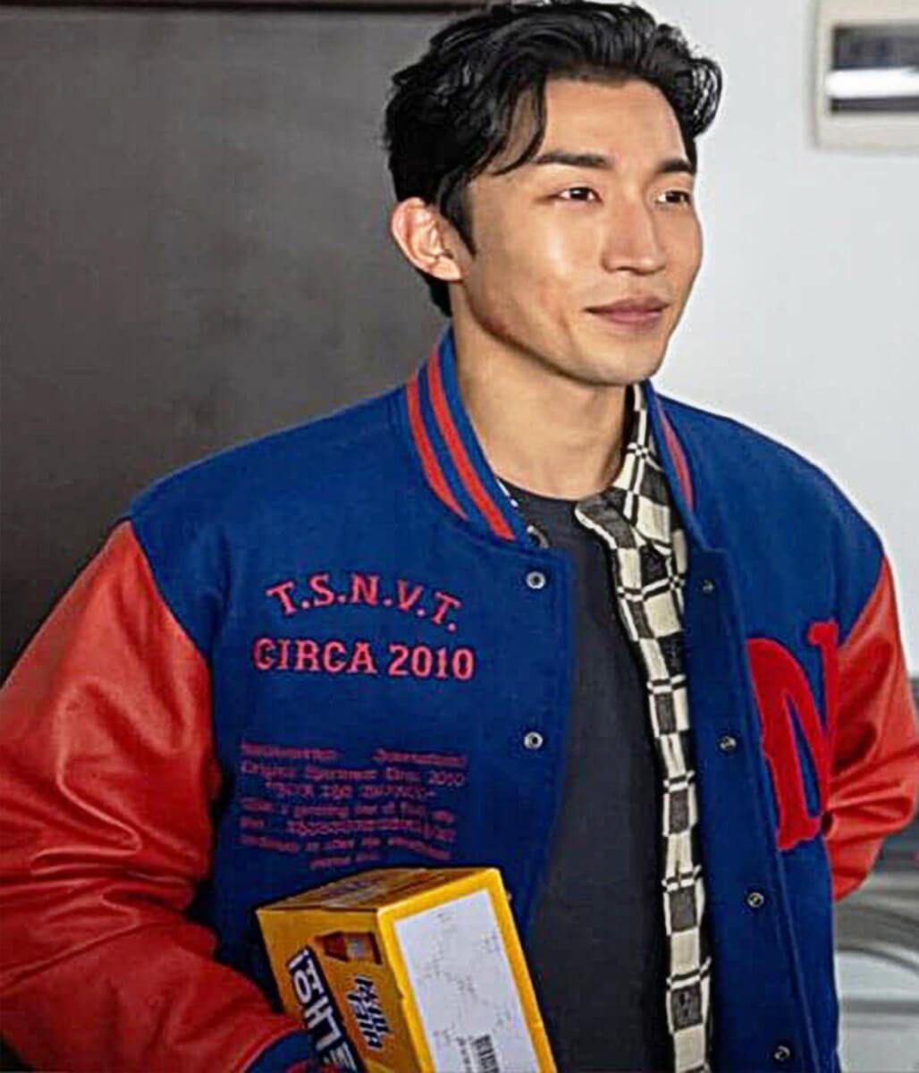 Bloodhounds S02 Hong Woo Jin Blue Varsity Jacket