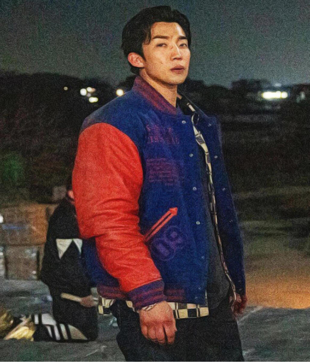 Bloodhounds S02 Hong Woo Jin Blue Varsity Jacket