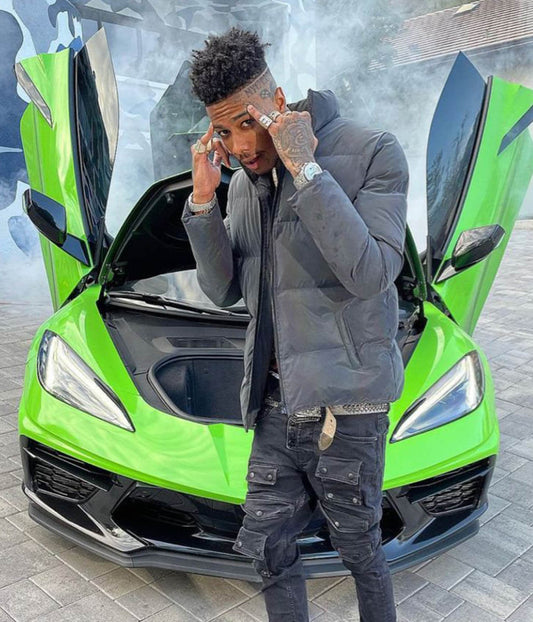 Blueface Grey Polyester Jacket