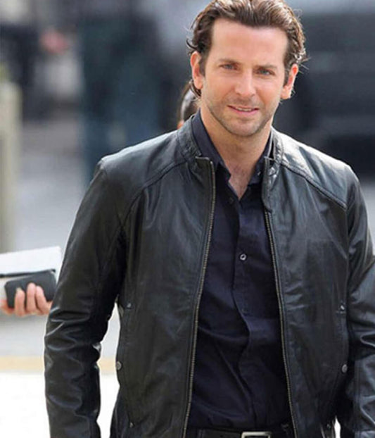 Bradley Cooper Limitless Black Leather Jacket
