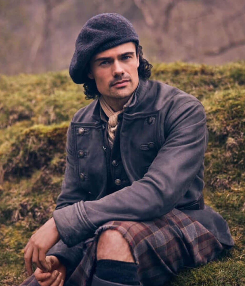 Brian Fraser Outlander Blood of My Blood Black Leather Jacket