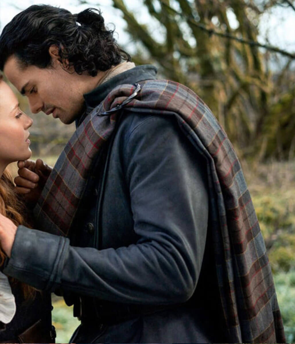 Brian Fraser Outlander Blood of My Blood Black Leather Jacket