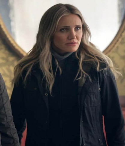 Cameron Diaz Back in Action 2025 Emily Black Jacket