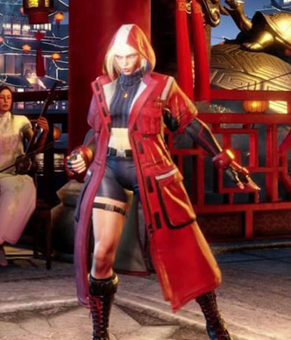 Cammy White Street Fighter 6  Red Leather Coat