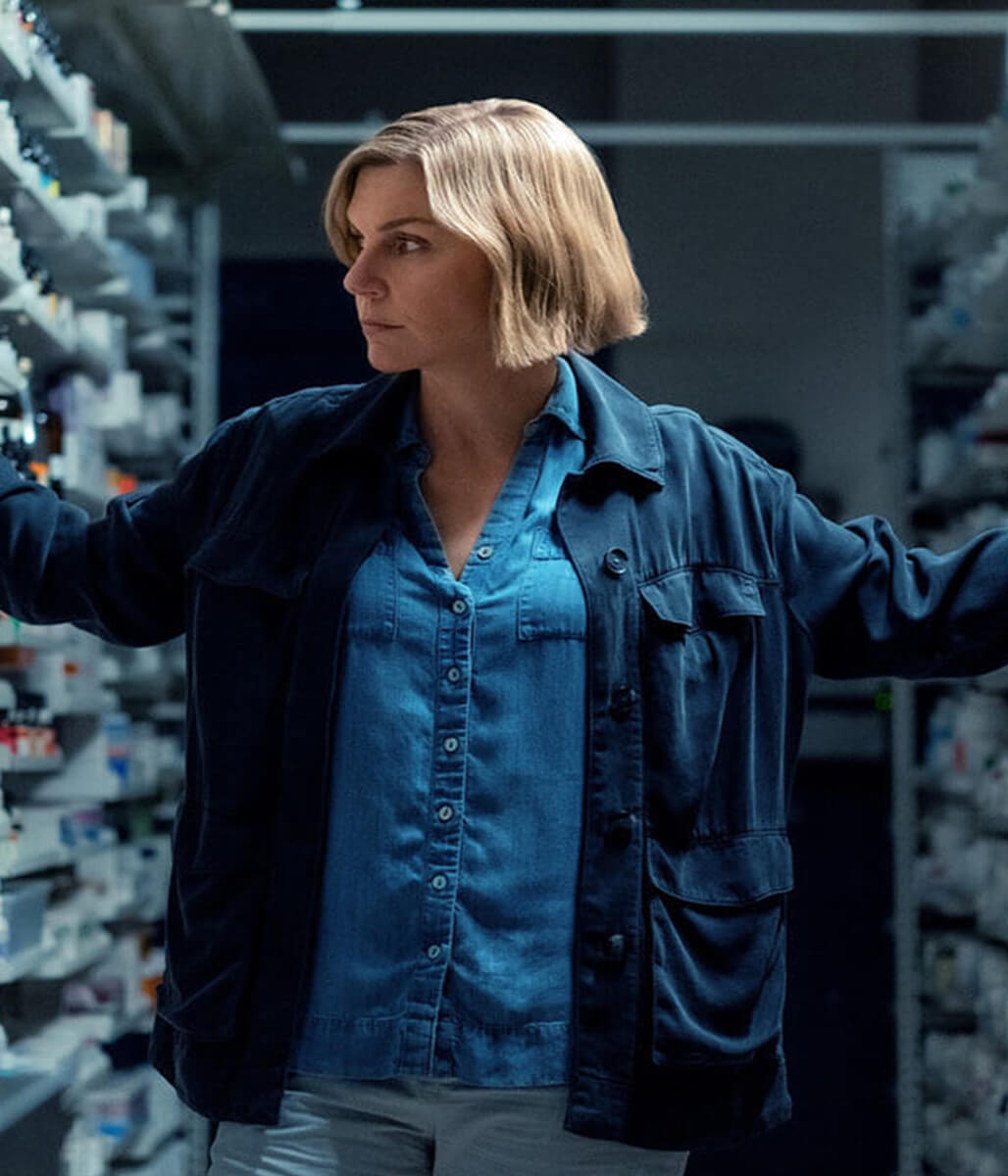 Carol Sturka Pluribus Blue Cotton Jacket