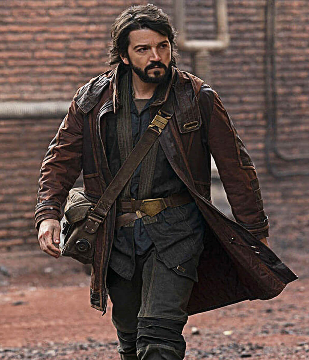 Cassian Andor Star Wars Andor S01 Brown Leather Coat