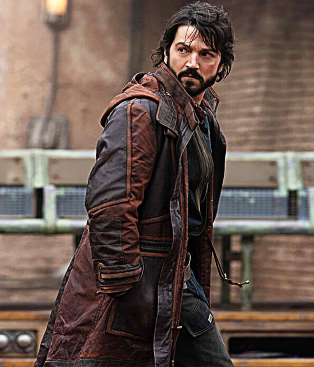 Cassian Andor Star Wars Andor S01 Brown Leather Coat