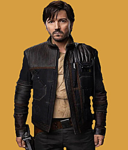 Cassian Andor Star Wars Andor S02 Black Leather Jacket