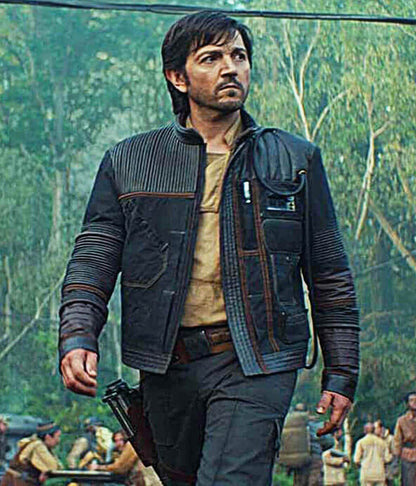 Cassian Andor Star Wars Andor S02 Black Leather Jacket