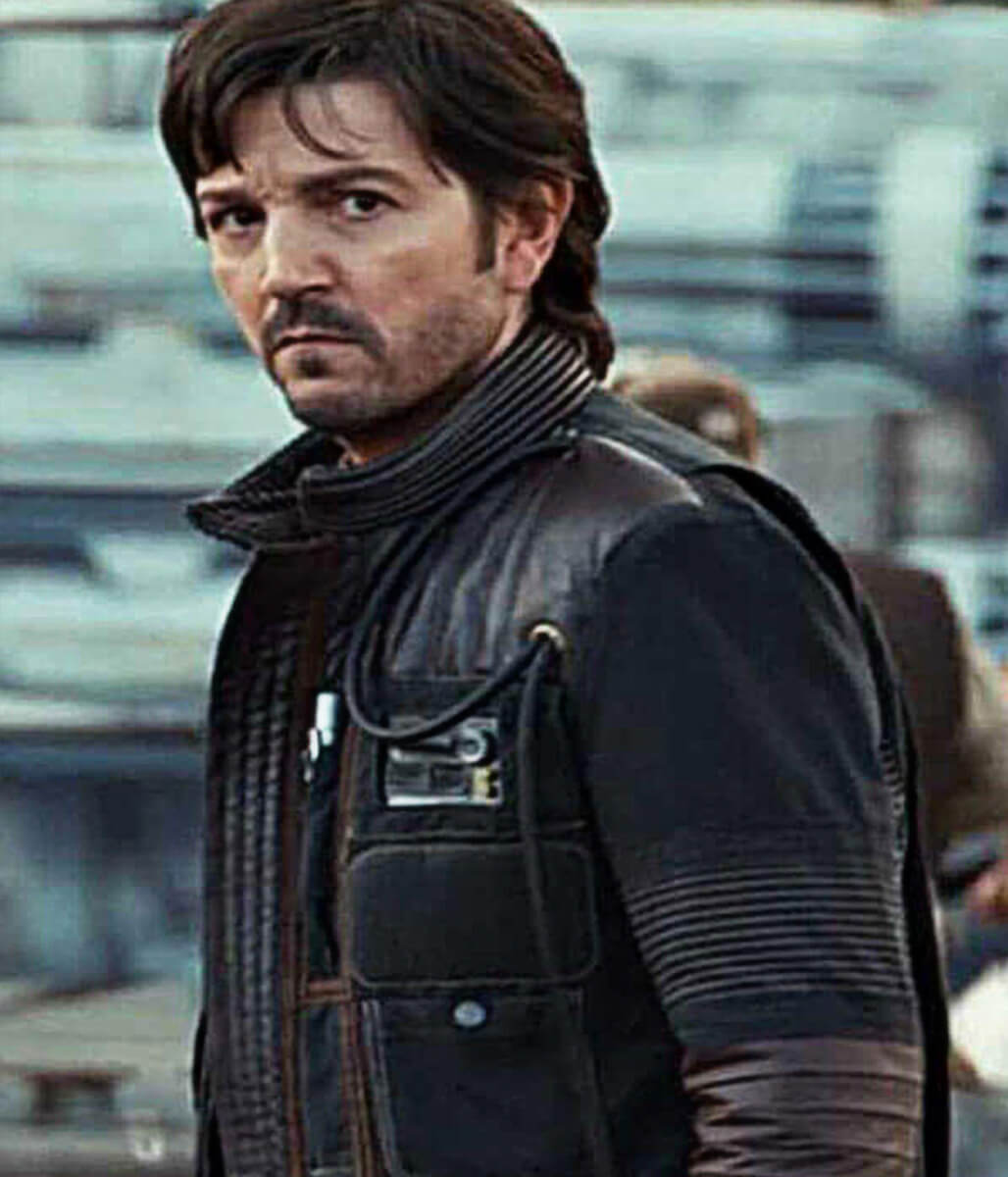 Cassian Andor Star Wars Andor S02 Black Leather Jacket