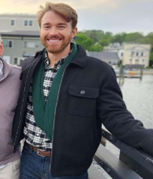 Chandler Massey Mystic Christmas Black Wool Jacket