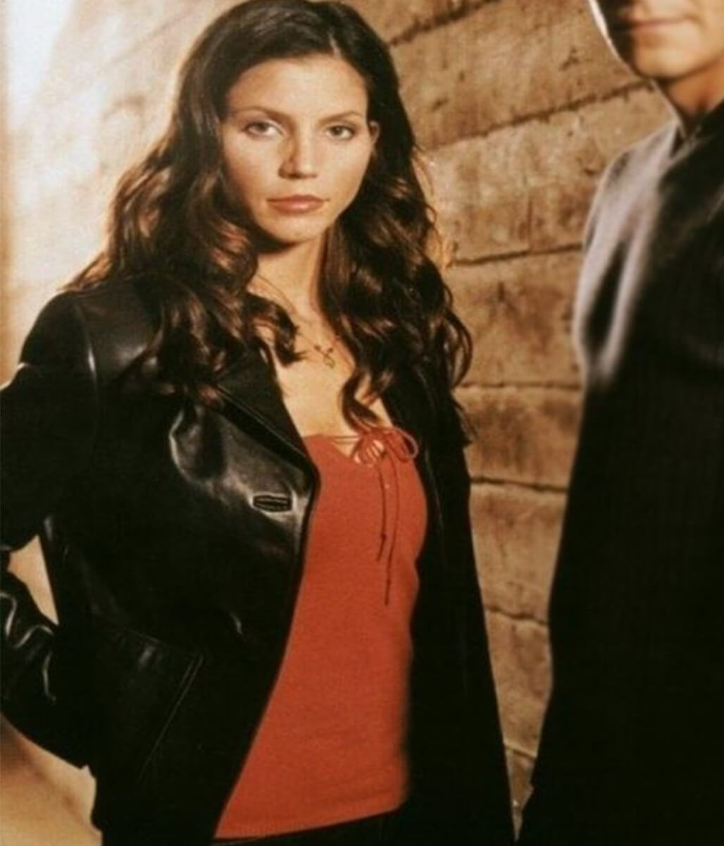 Charisma Carpenter Angel Black Leather Jacket
