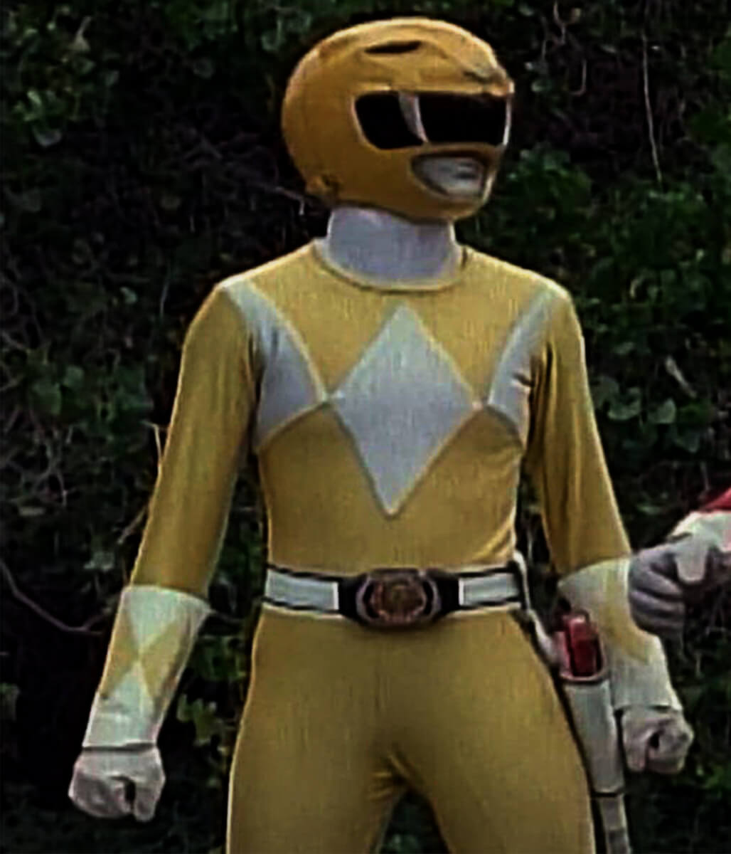 Charlie Kersh MMPR Once & Always Yellow Faux Leather Jacket