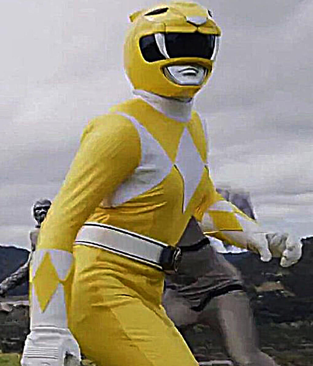 Charlie Kersh MMPR Once & Always Yellow Faux Leather Jacket