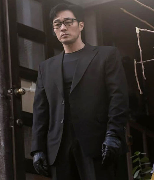 Chief Kim Agent Kim Reactivated S01 Black Cotton Blazer