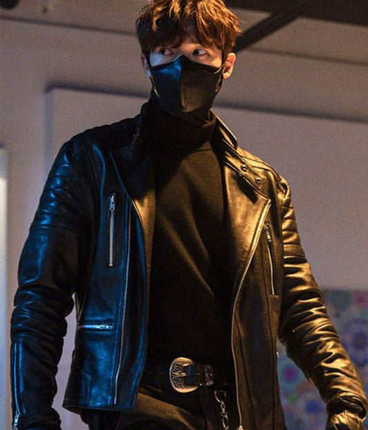 Choi Jin-hyuk Rugal Biker Leather Jacket