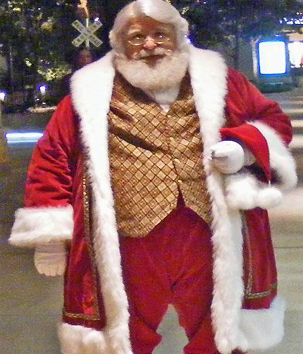 Christmas Bad Santa Claus Red Velvet Costume Coat