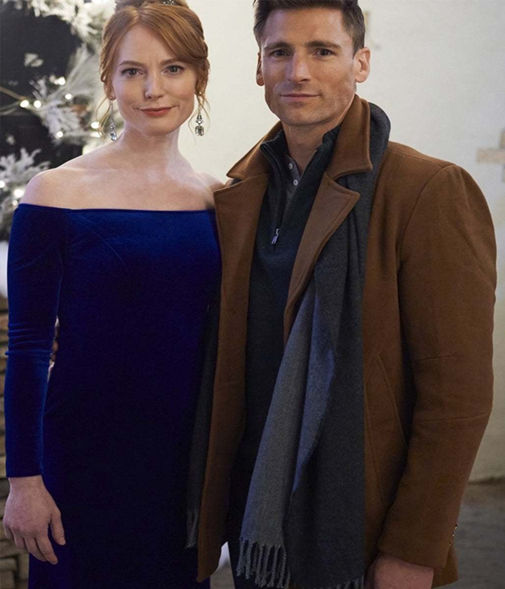 Christmas Tree Lane Andrew Walker Brown Wool Coat