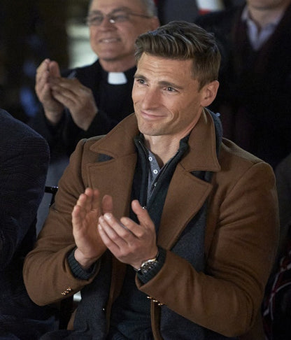 Christmas Tree Lane Andrew Walker Brown Wool Coat