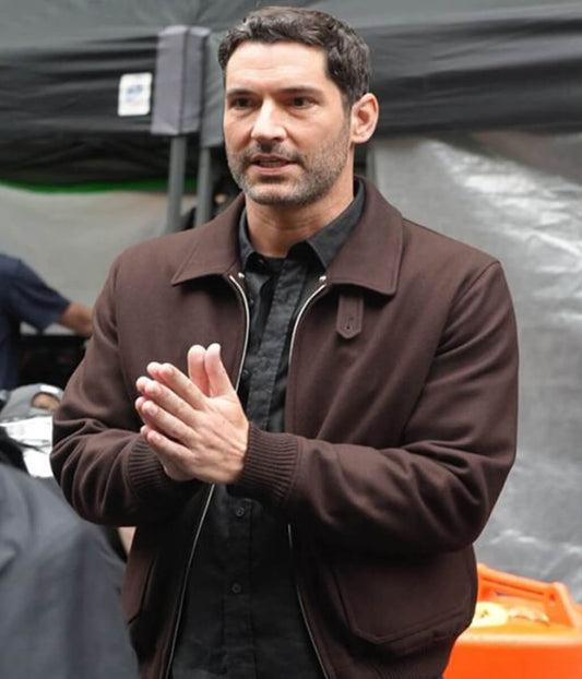 CIA 2026 Tom Ellis Brown Wool Jacket