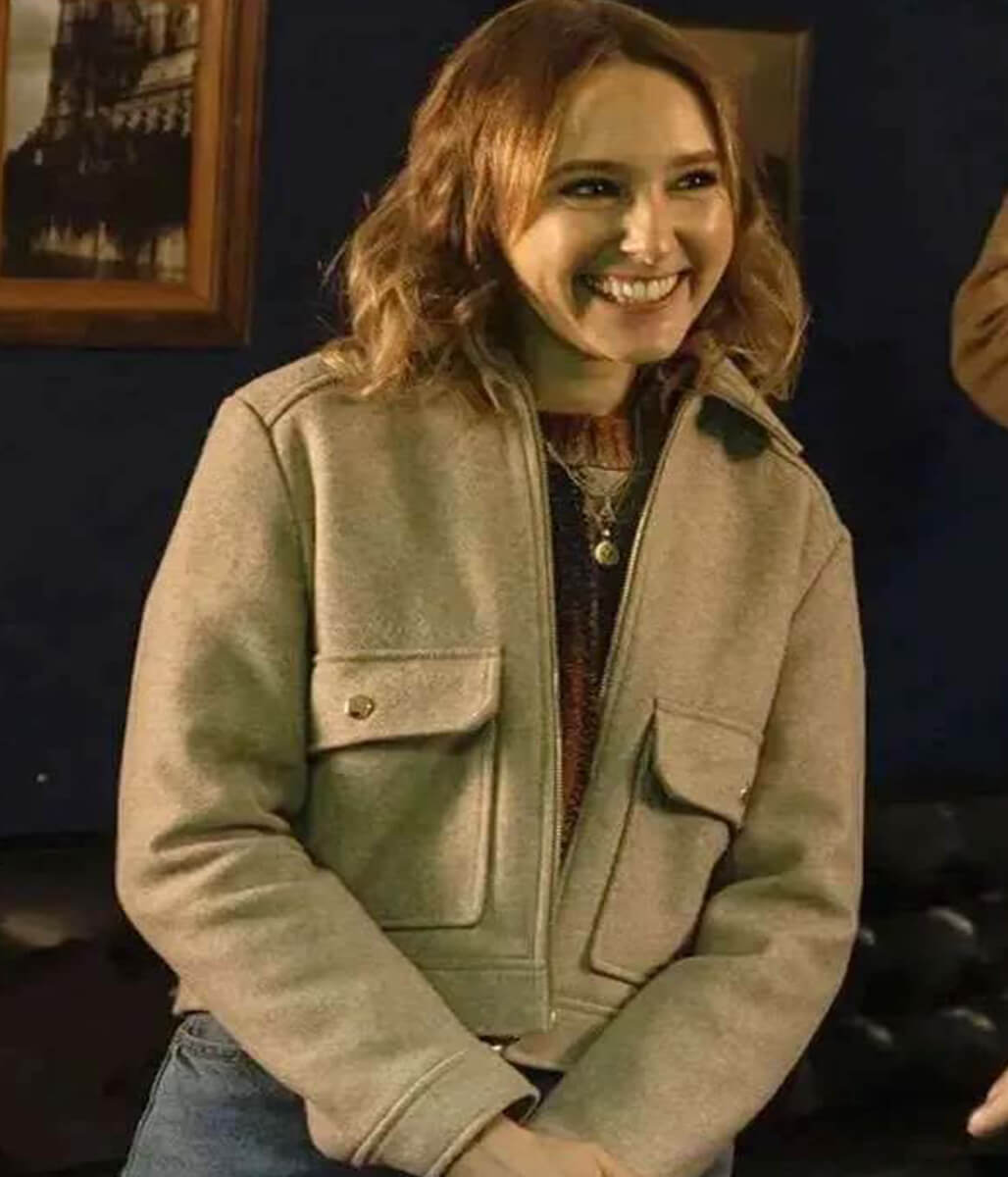 Code of Silence 2025 Alison Brooks Grey Wool Jacket