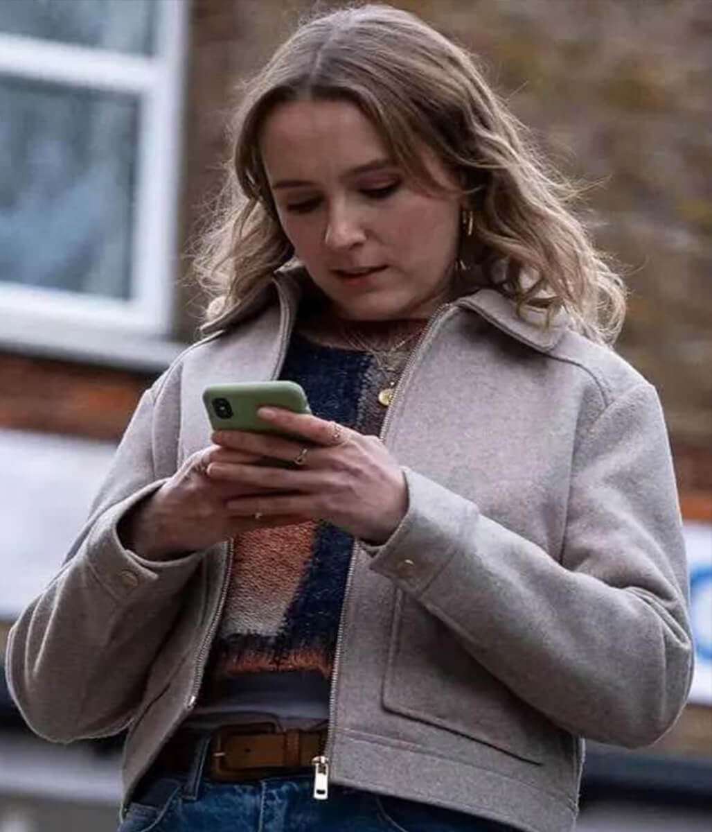 Code of Silence 2025 Alison Brooks Grey Wool Jacket