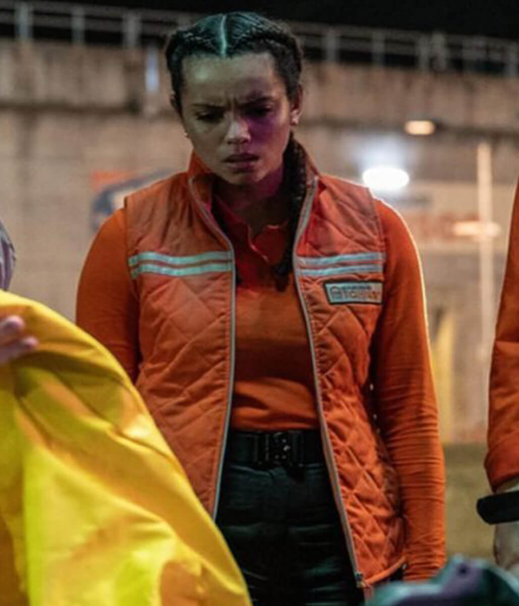 Cold Storage 2026 Georgina Campbell Orange Vest