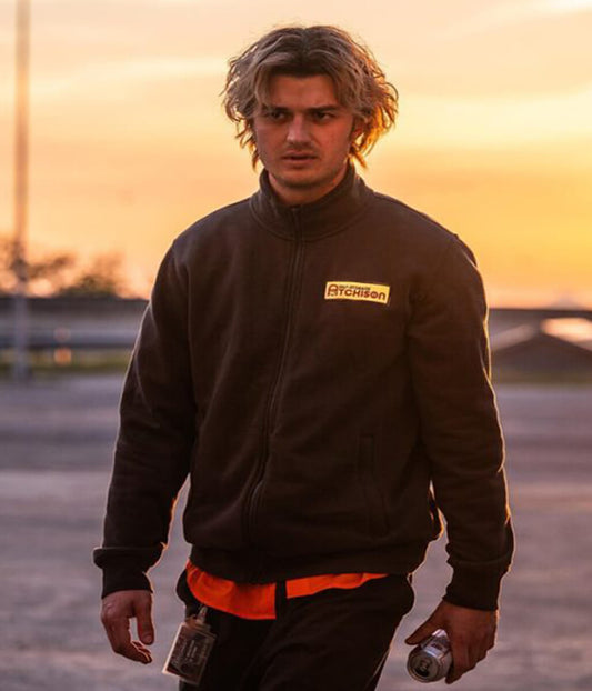 Cold Storage 2026 Joe Keery Black Wool Jacket
