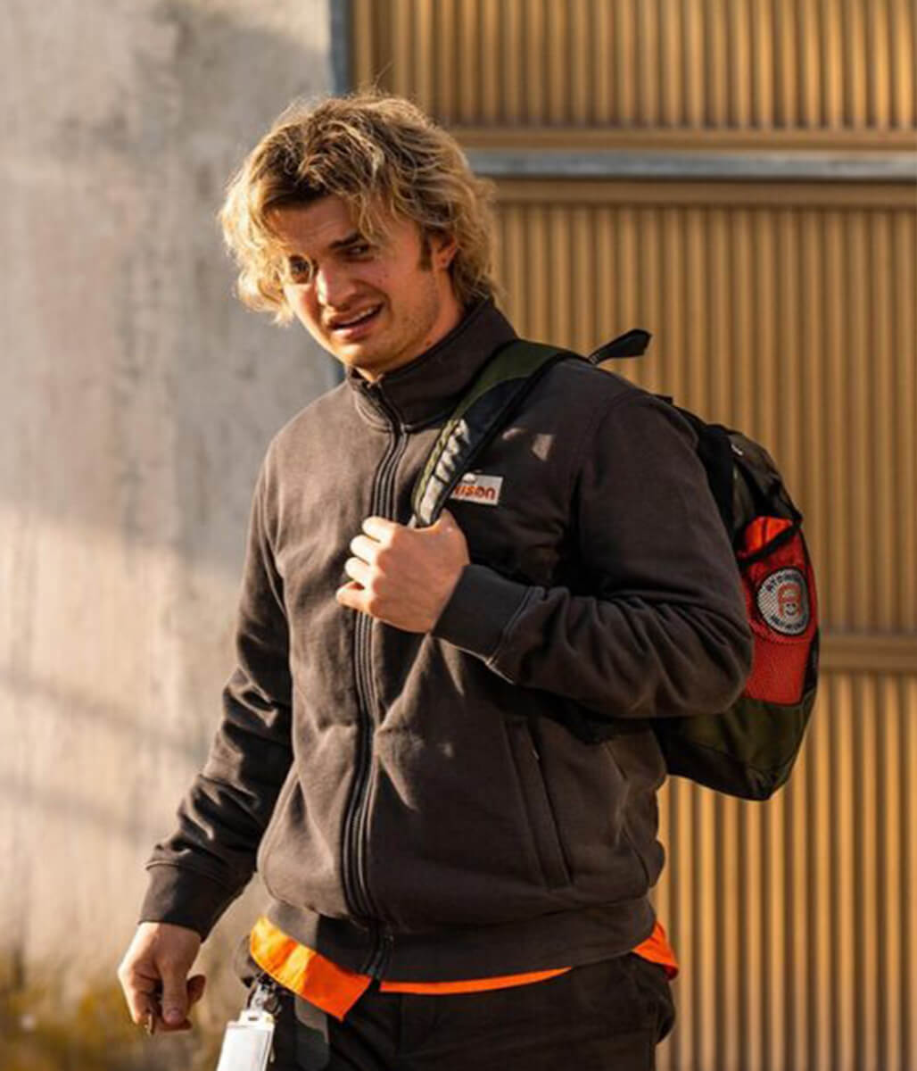 Cold Storage 2026 Joe Keery Black Wool Jacket